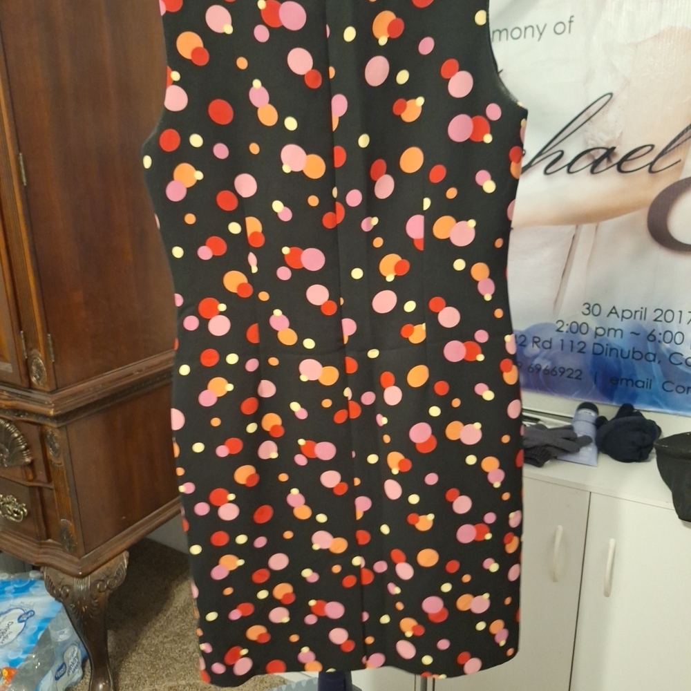 Amanda Smith Colorful Polka Dot Mini Dress